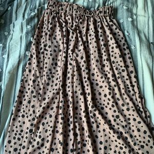 Cheetah print midi skirt